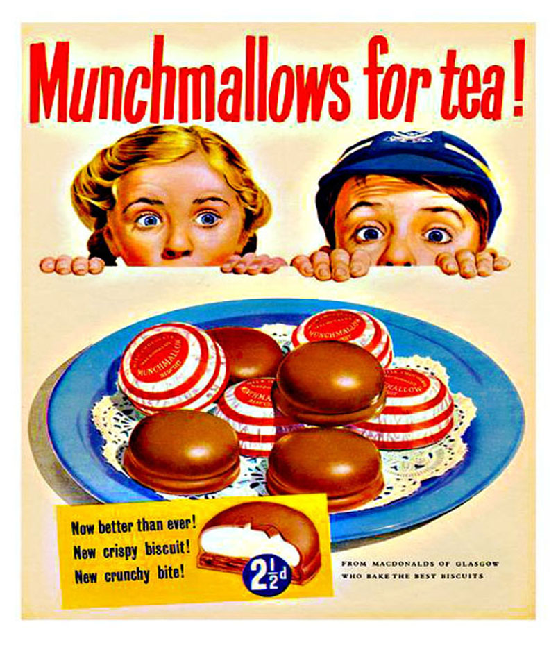 Solve Vintage ad _ Marshmallow Cookies jigsaw puzzle online with 195 pieces