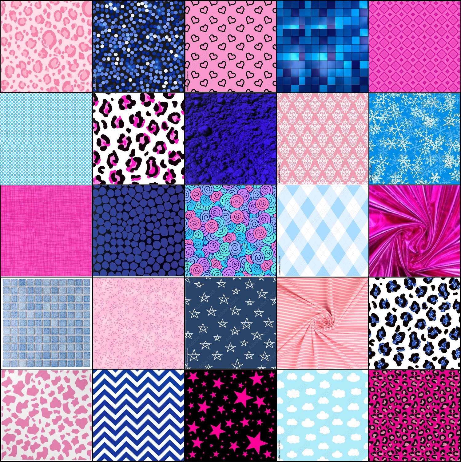 Solve Pink and BLue jigsaw puzzle online with 225 pieces