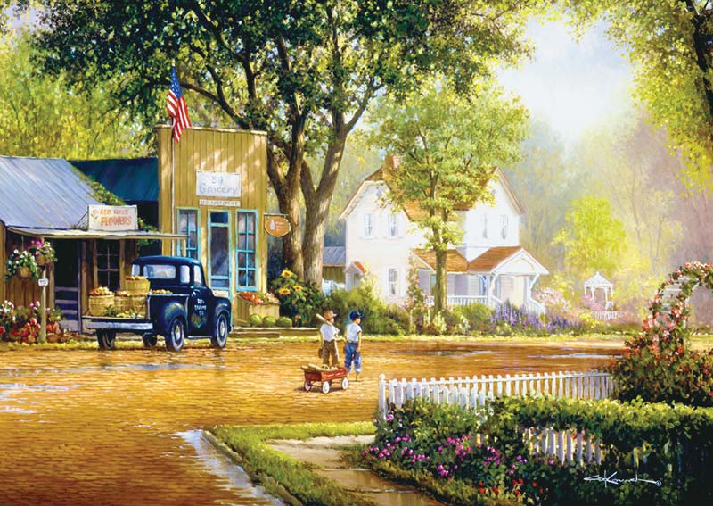 весенняя деревенька john sloane. сказочный огород с домиком. A day in the country 2. задания по английскому по теме город и деревня. A day in the country 2.