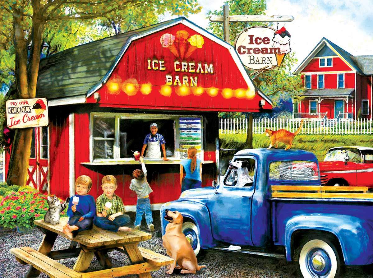 Solve Ice Cream Barn jigsaw puzzle online with 88 pieces