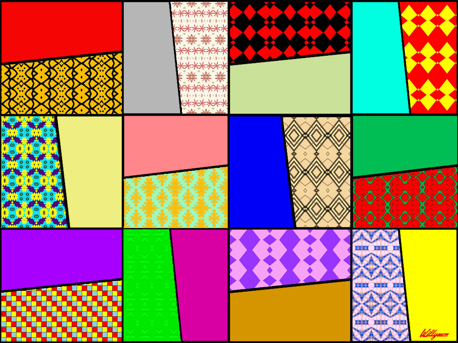 Color Patterns Puzzle Solve patterns and colors jigsaw puzzle online with 540 pieces