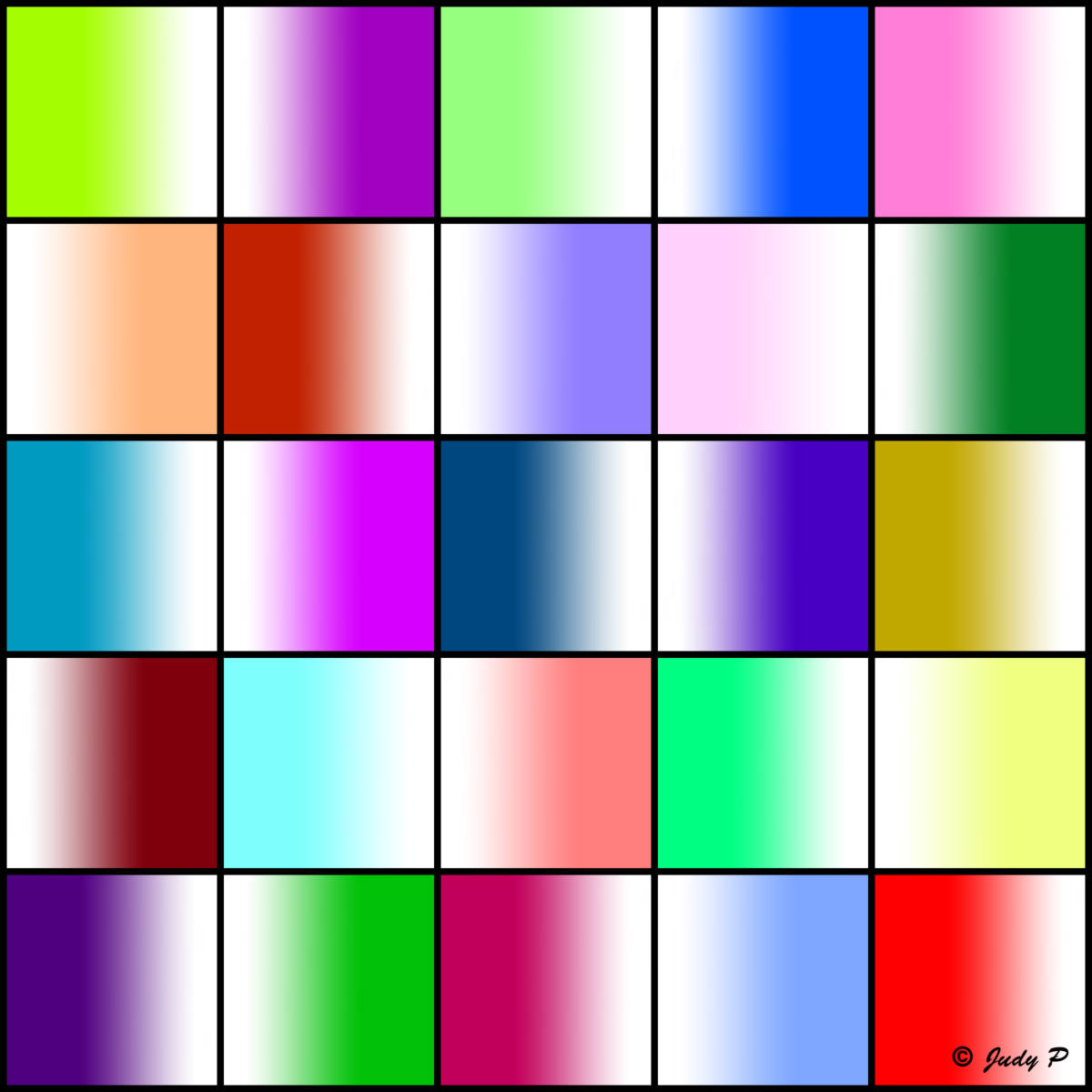 Solve 5 X 5 Gradients (XL) jigsaw puzzle online with 400 pieces