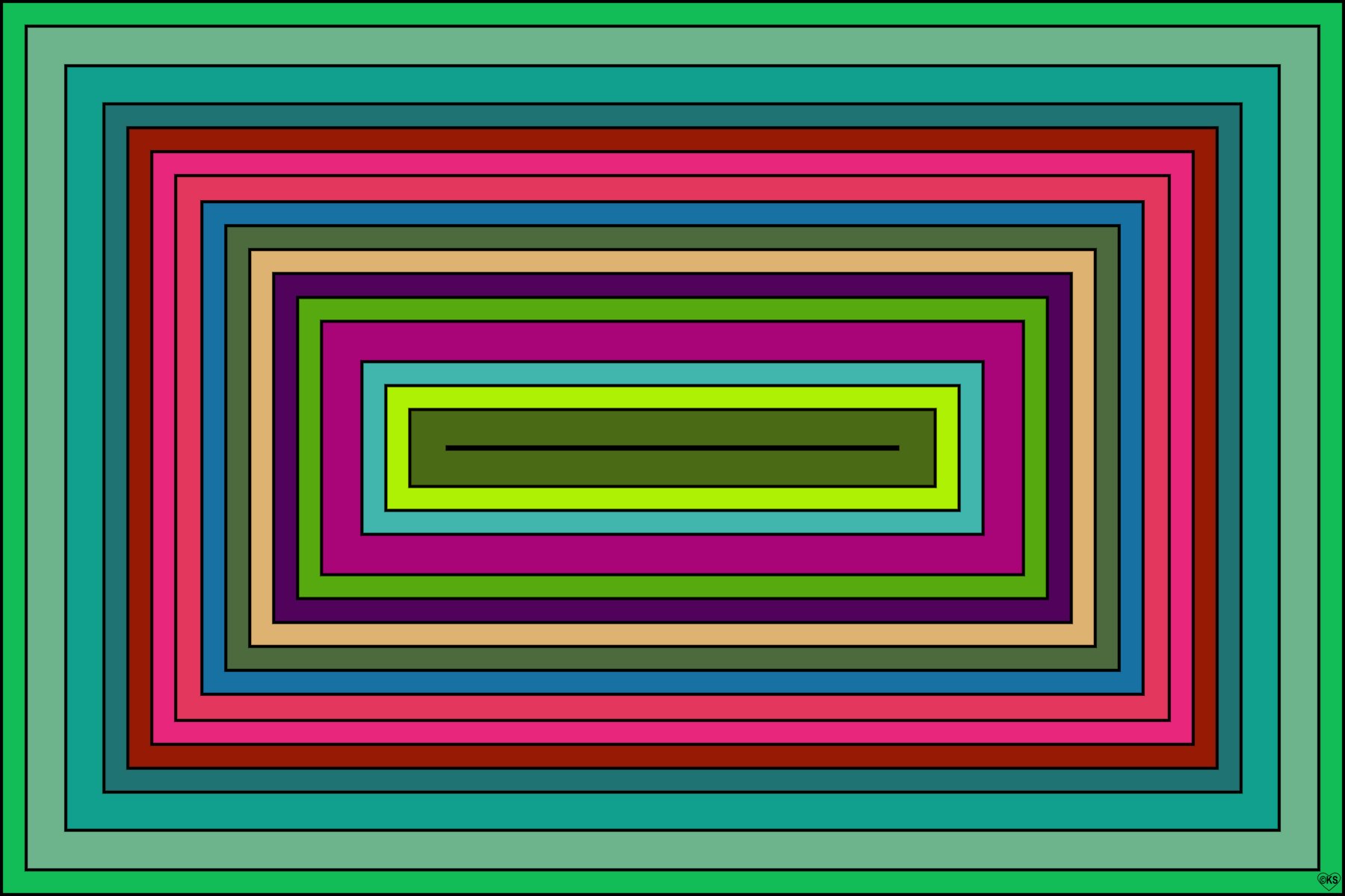 Solve Concentric Rectangles!! ~ H jigsaw puzzle online with 600 pieces