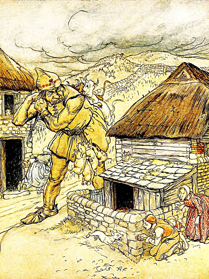 Solve SOME MORE ARTHUR RACKHAM - 2 OF 4 jigsaw puzzle online with 12 pieces