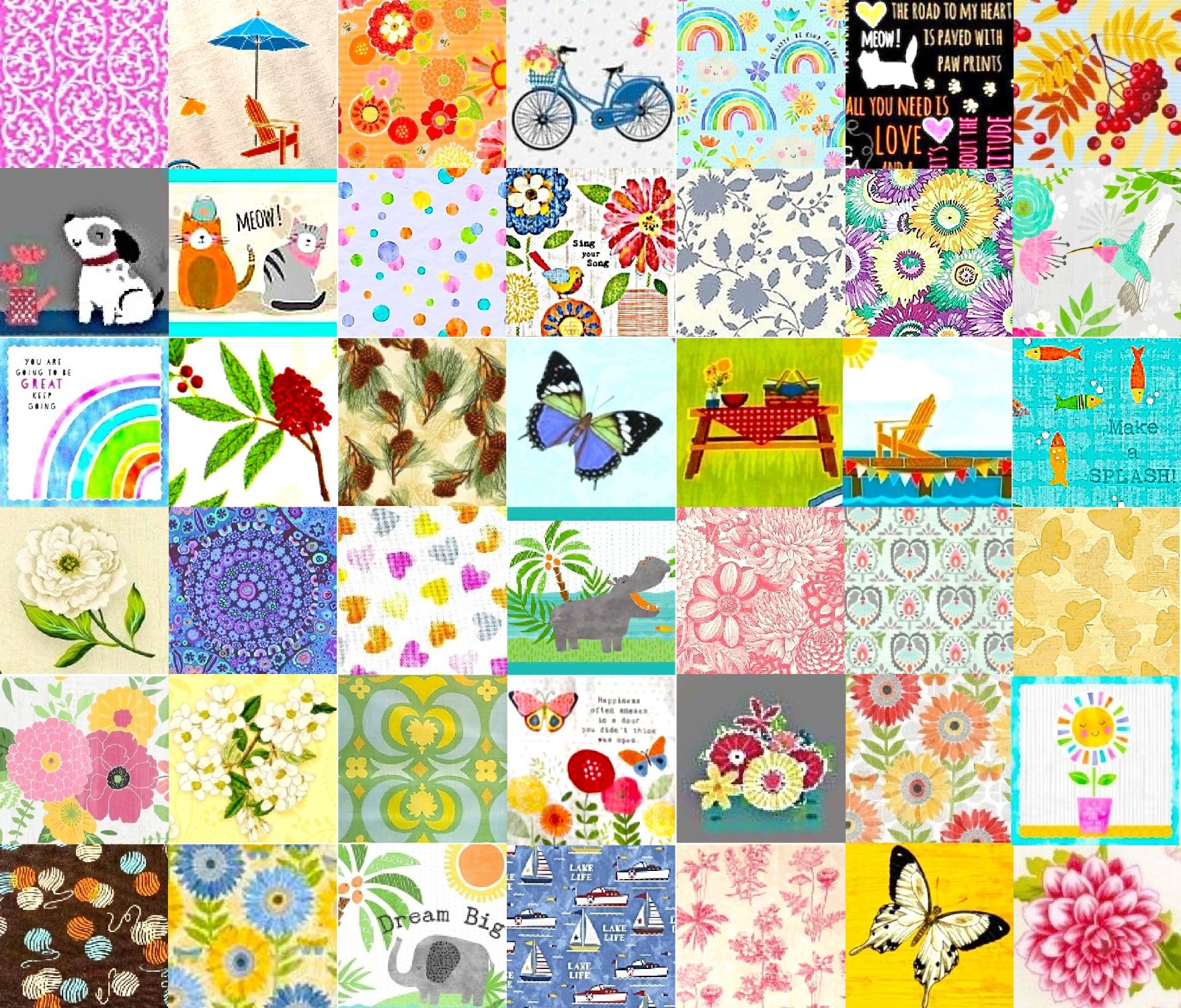Solve PATCHWORK ANNE ROWAN 8 jigsaw puzzle online with 72 pieces