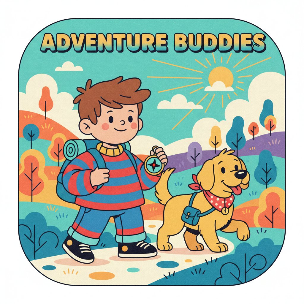 Solve Adventure Buddies jigsaw puzzle online with 64 pieces