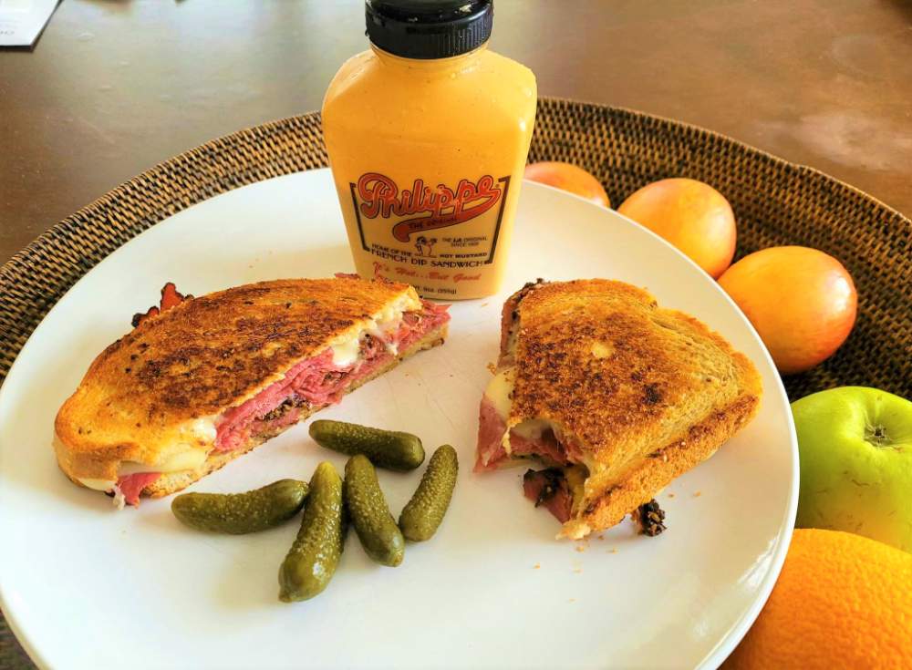 Solve Grilled top round Pastrami and Swiss on rye jigsaw puzzle online