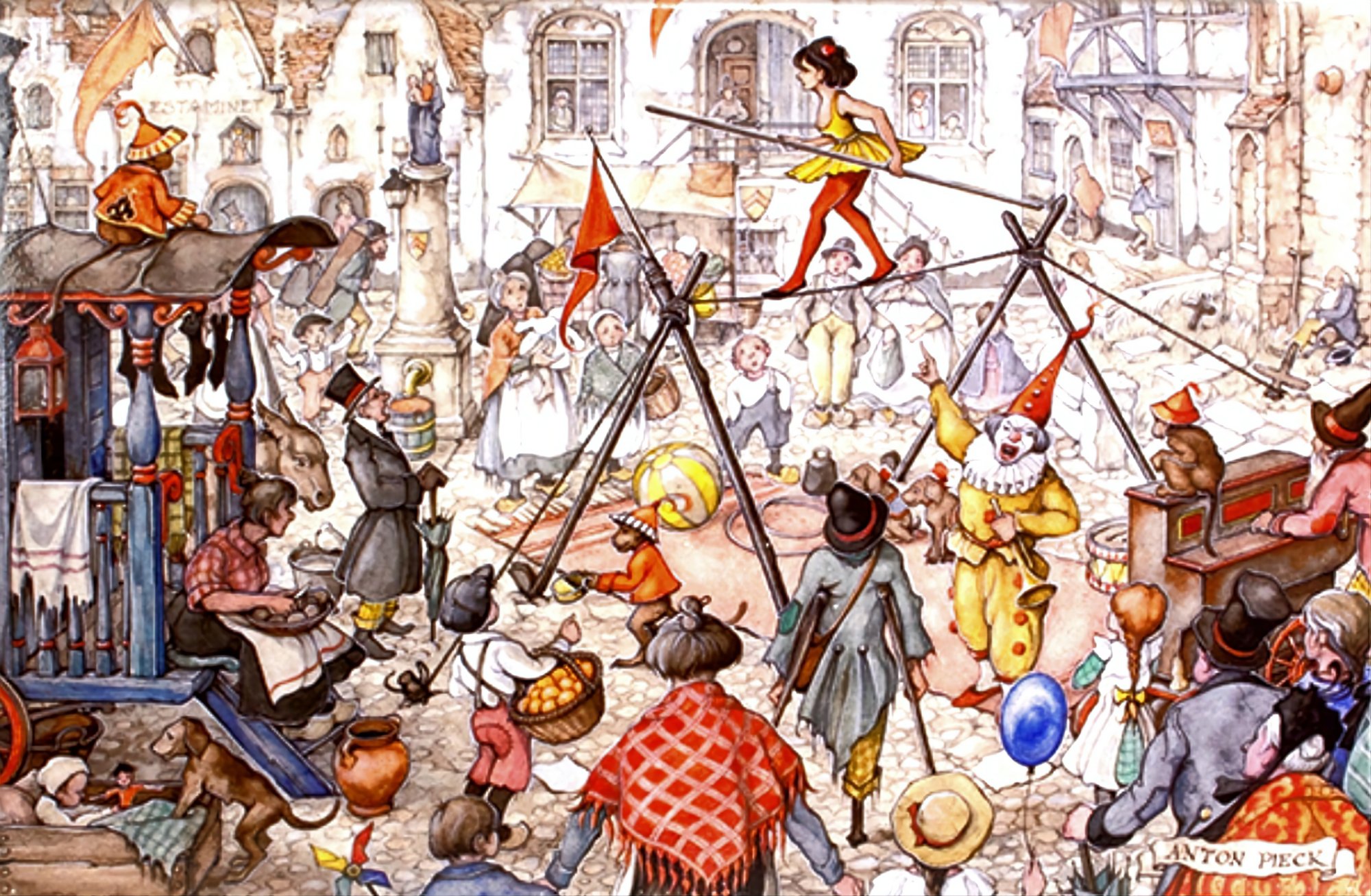 ANTON PIECK 行進する人々 絵画 V8VJP0XMDA88IHTW.jpg