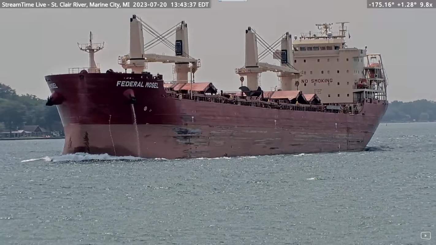 Solve Federal Mosel OceanGoing Freighter Marine City, MI (202307