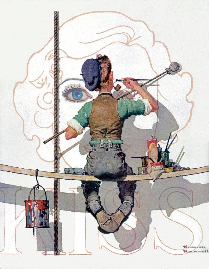 Solve Norman Rockwell jigsaw puzzle online with 20 pieces