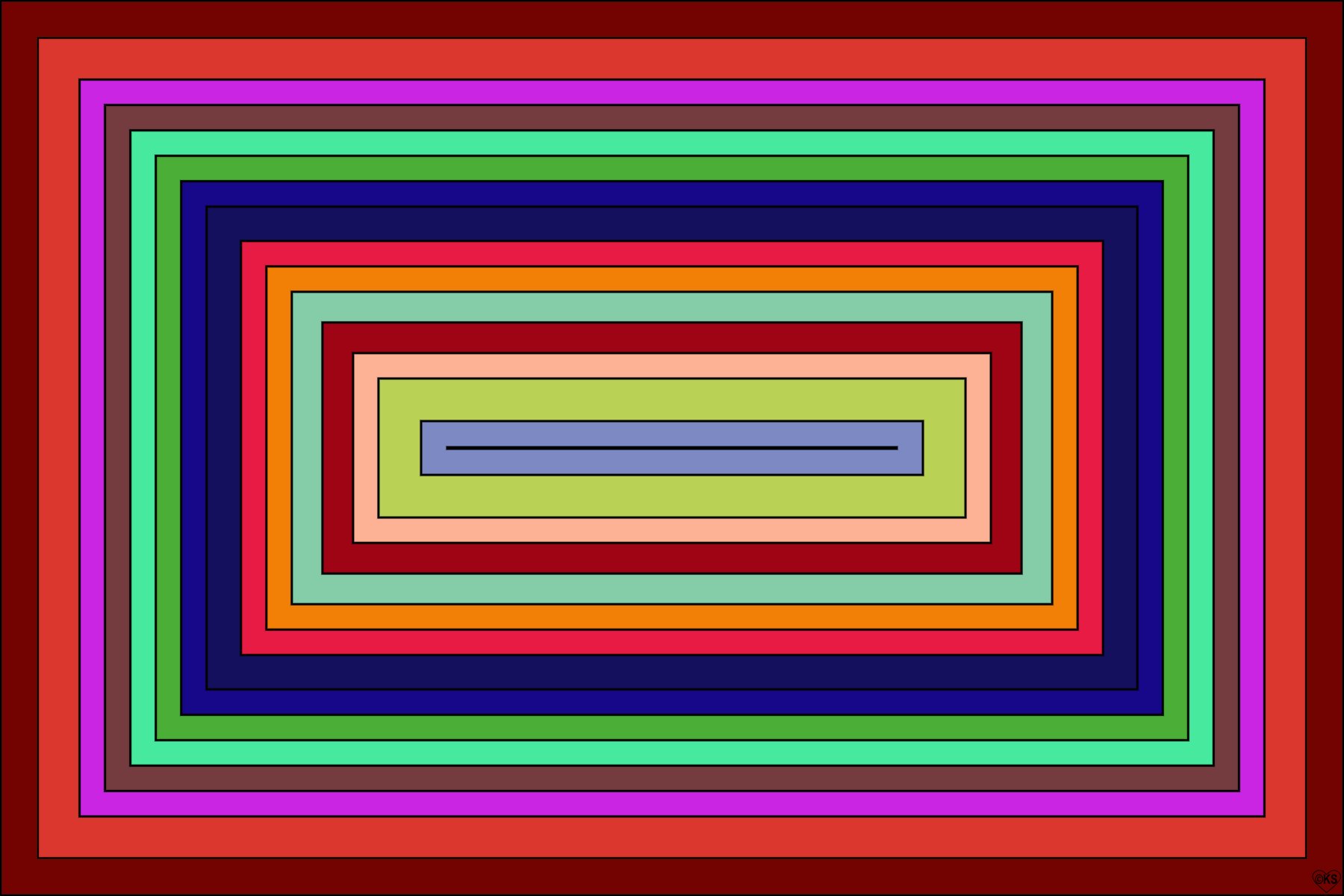 Solve Concentric Rectangles!! ~ H jigsaw puzzle online with 600 pieces
