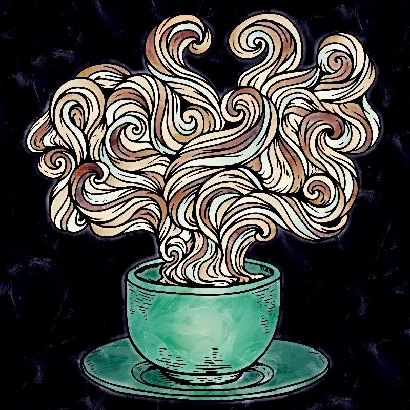 Puzzle 1000 Pezzi Coffee Angel: Tazza Di Caffè E Colazione | Sfida Per Adulti, Poster Incluso, 70x50 Cm, Idea Regalo Originale