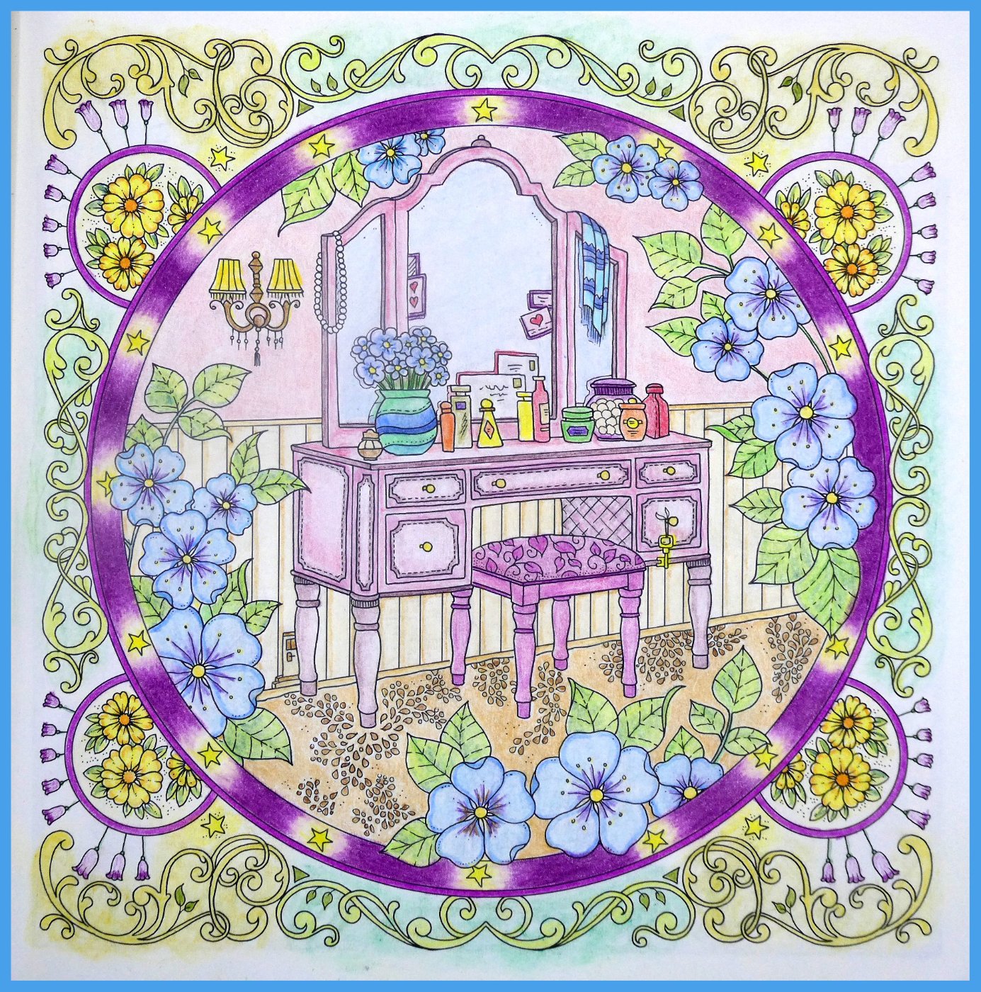 Solve Self colored drawings, from the book by Johanna Basford. jigsaw