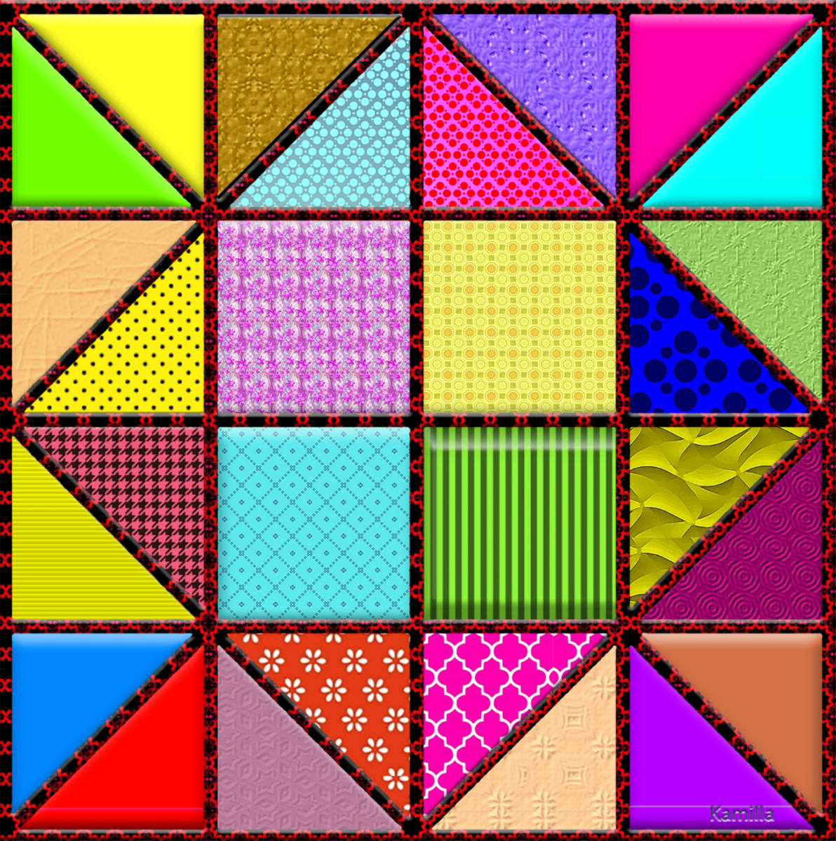 Solve Геометрический коллаж jigsaw puzzle online with 400 pieces