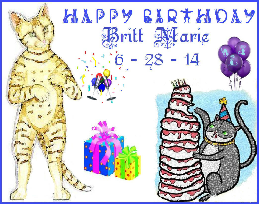 Solve HAPPY BIRTHDAY BRITT-MARIE jigsaw puzzle online with 63 pieces
