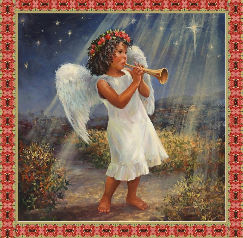 Solve Christmas Angel jigsaw puzzle online with 49 pieces