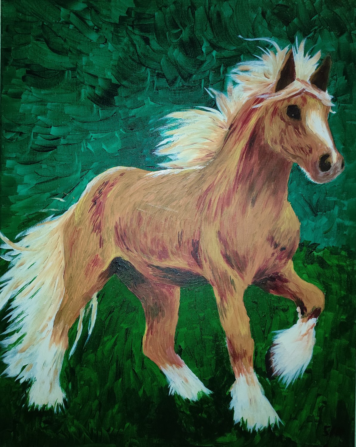  Foto zu Solve Junges Pferd jigsaw puzzle online with 99 pieces 