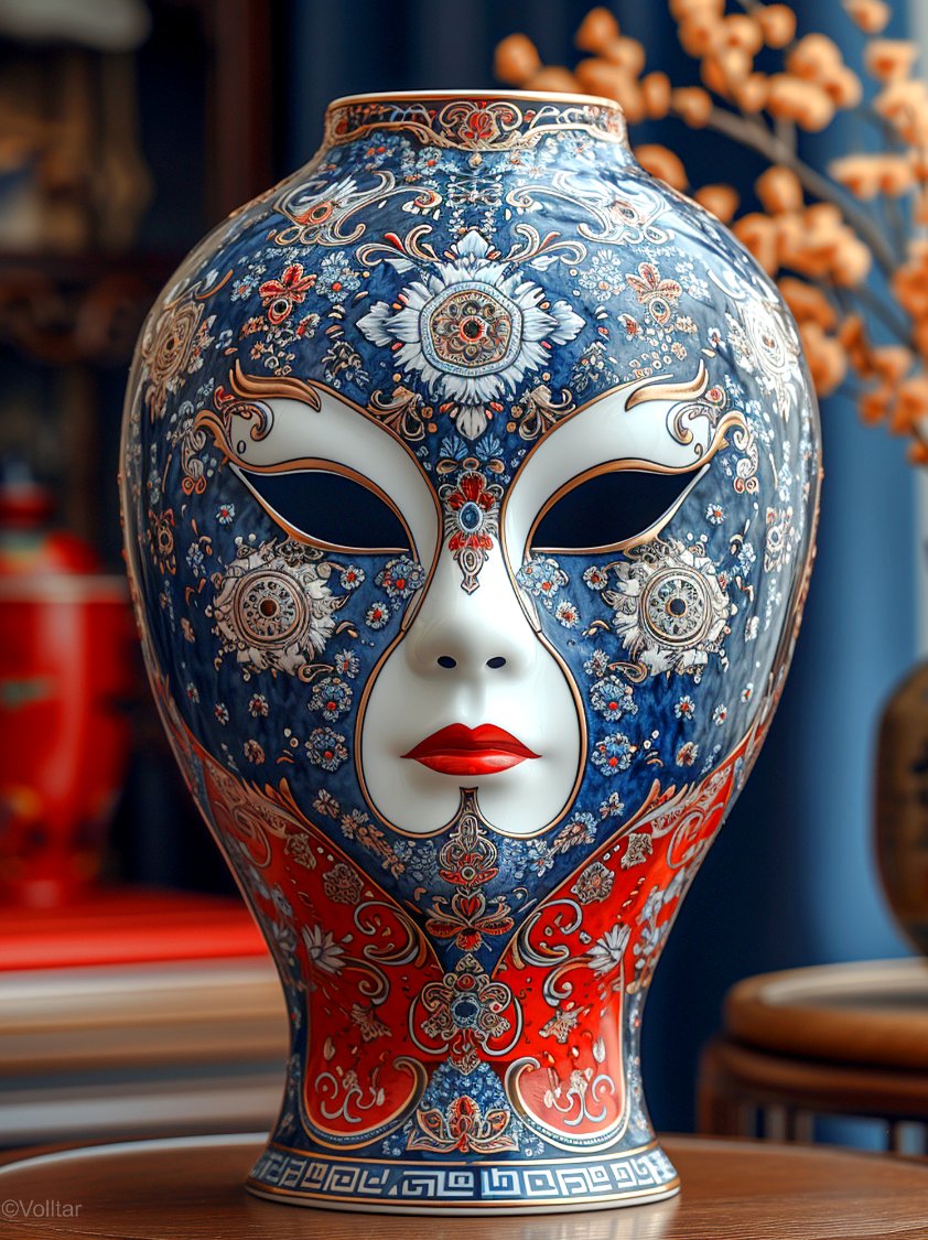 Solve Fancy Vase 1 jigsaw puzzle online with 12 pieces