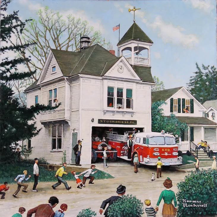 Solve Norman Rockwell jigsaw puzzle online with 100 pieces