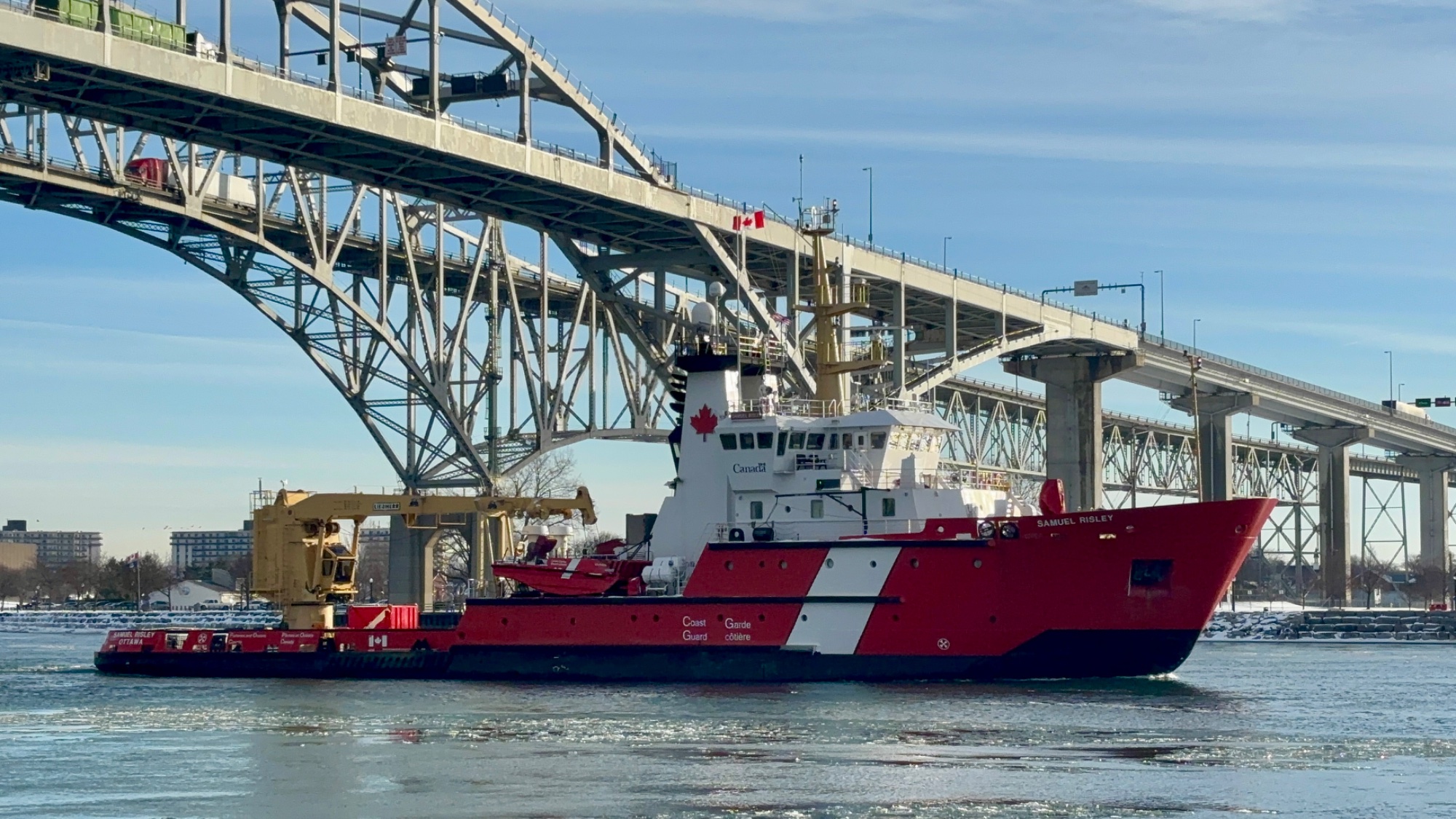 Solve CCGS Samuel Risley at the Blue Water Bridge 1-17-25 jigsaw puzzle ...