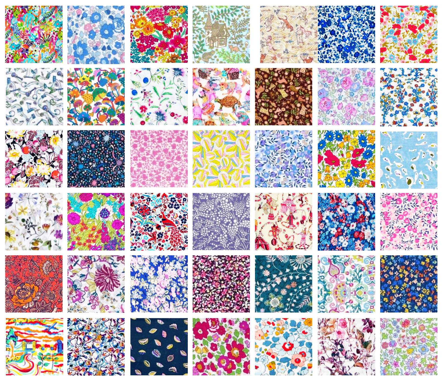 Solve PATCHWORK LIBERTY OF LONDON jigsaw puzzle online with 378 pieces