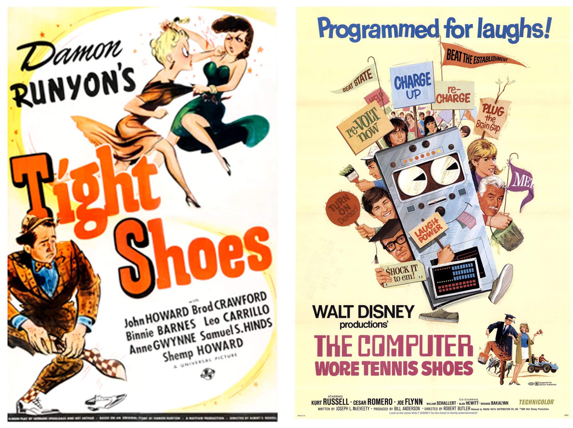 Solve Tight Shoes 1941 and The Computer Wore Tennis Shoes 1969