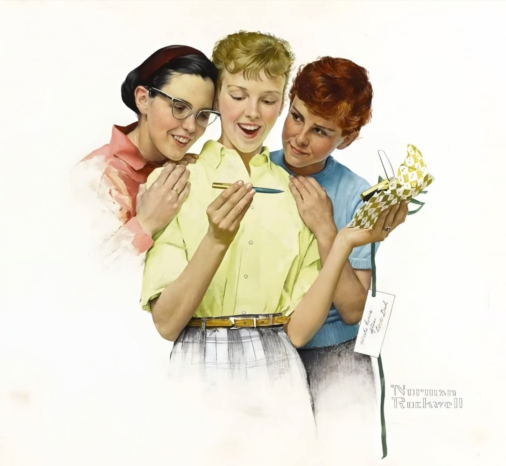 Solve Norman Rockwell jigsaw puzzle online with 72 pieces
