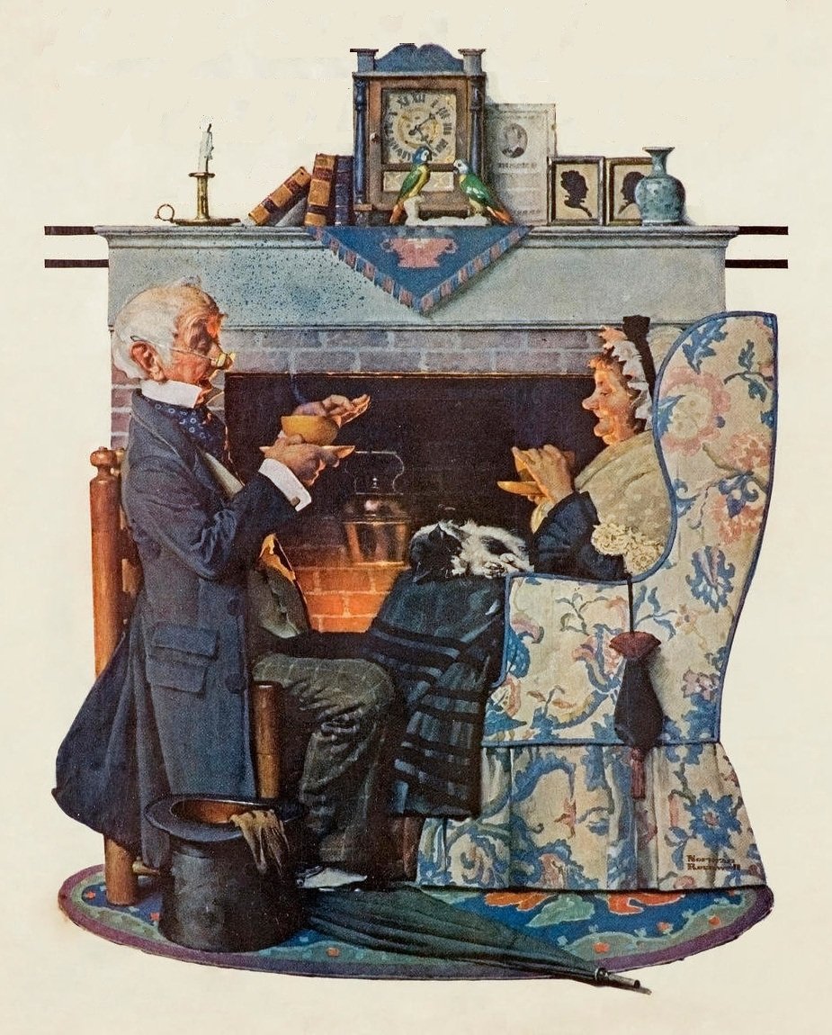 Solve Norman Rockwell jigsaw puzzle online with 99 pieces