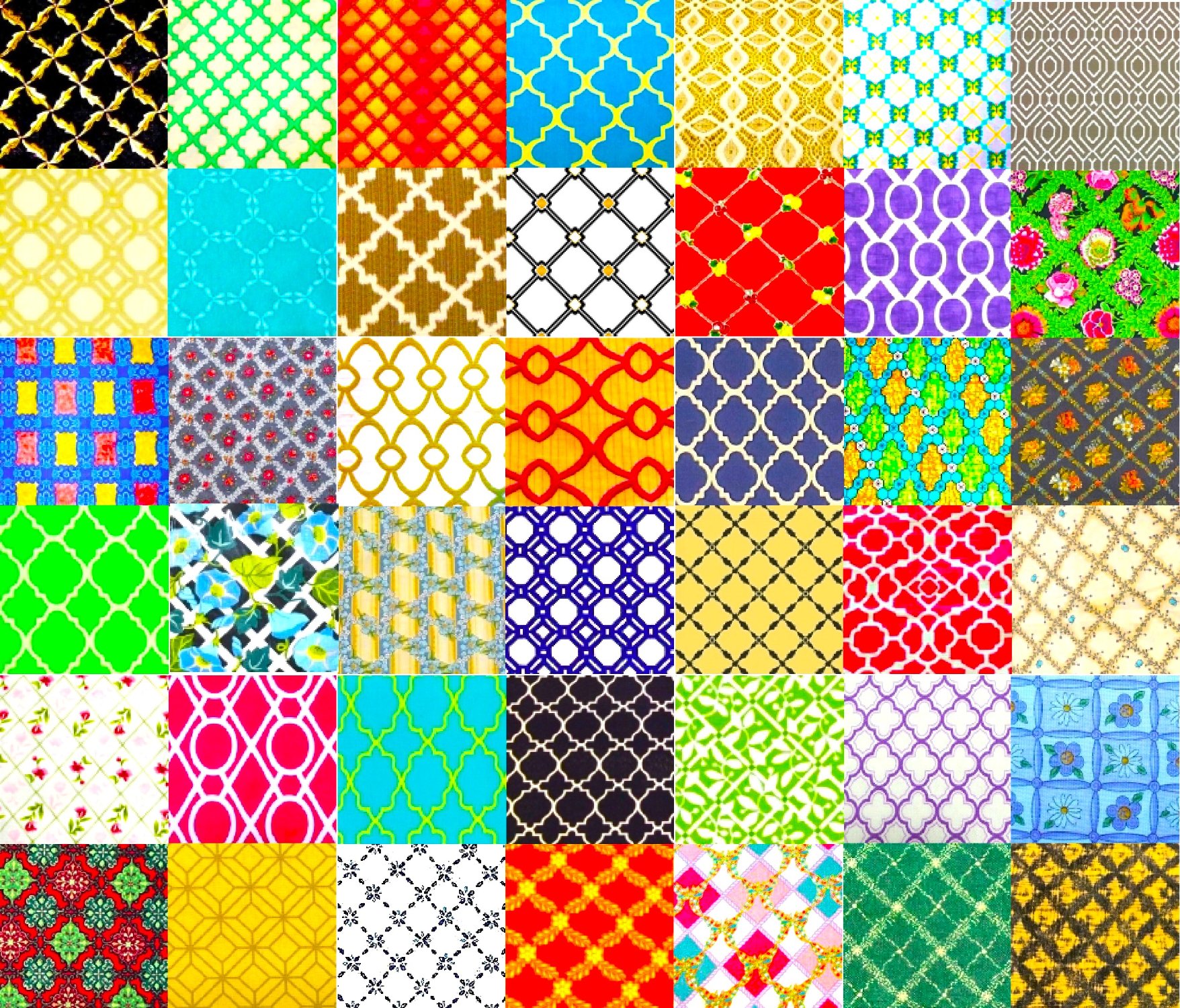 Solve PATCHWORK TRELLIS 6 jigsaw puzzle online with 143 pieces