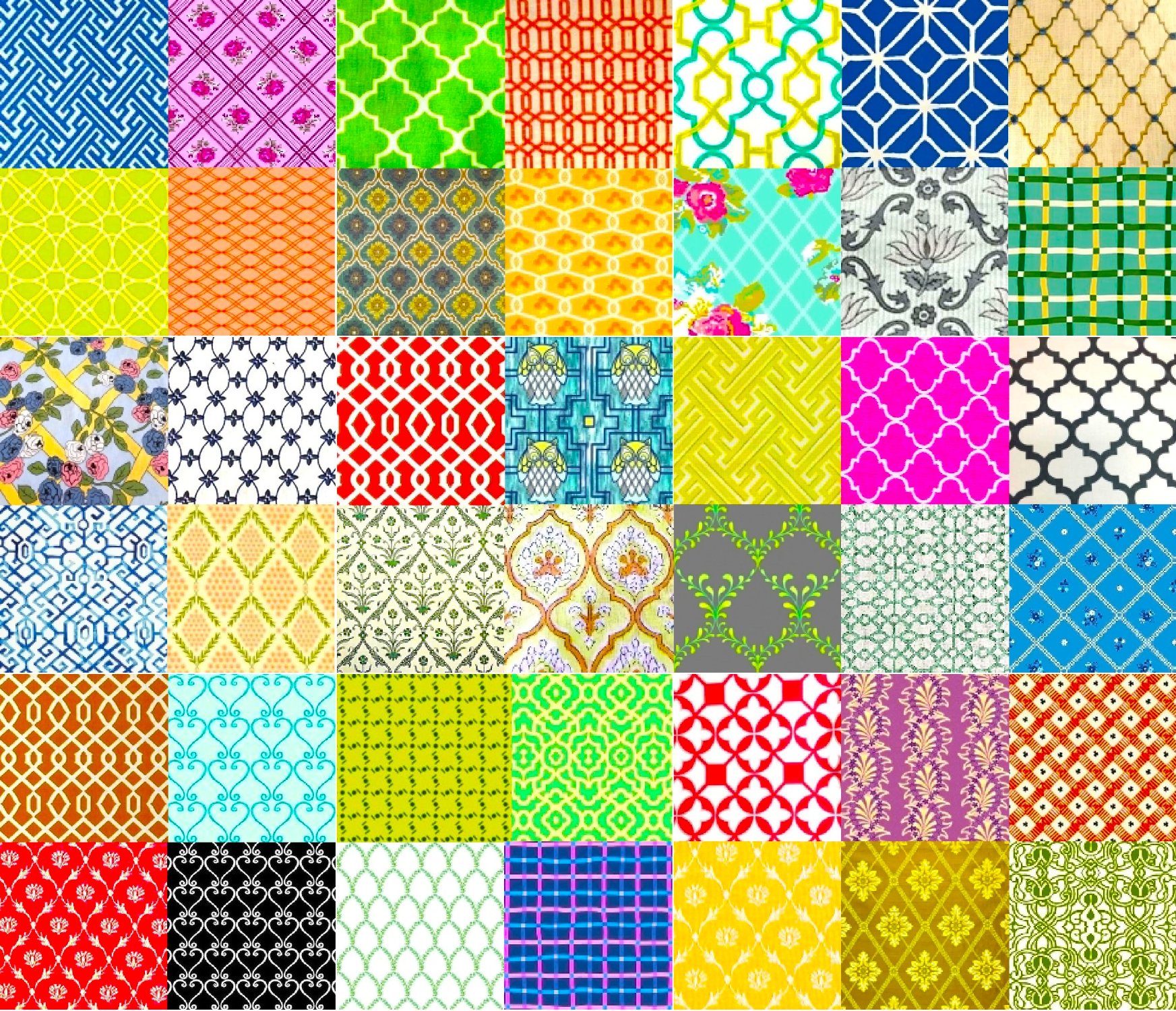 Solve PATCHWORK TRELLIS 7 jigsaw puzzle online with 378 pieces