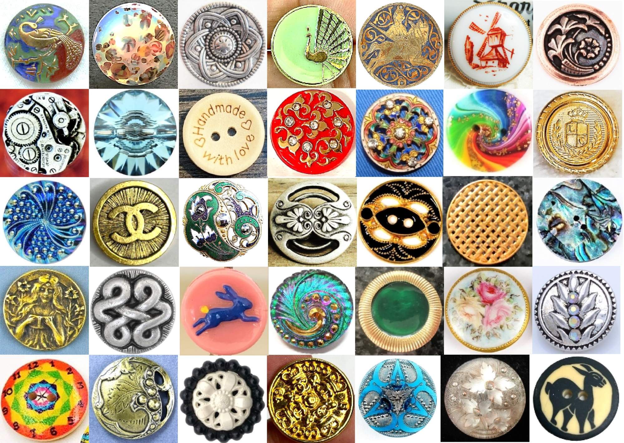 Solve ROUND BUTTONS 7 jigsaw puzzle online with 252 pieces