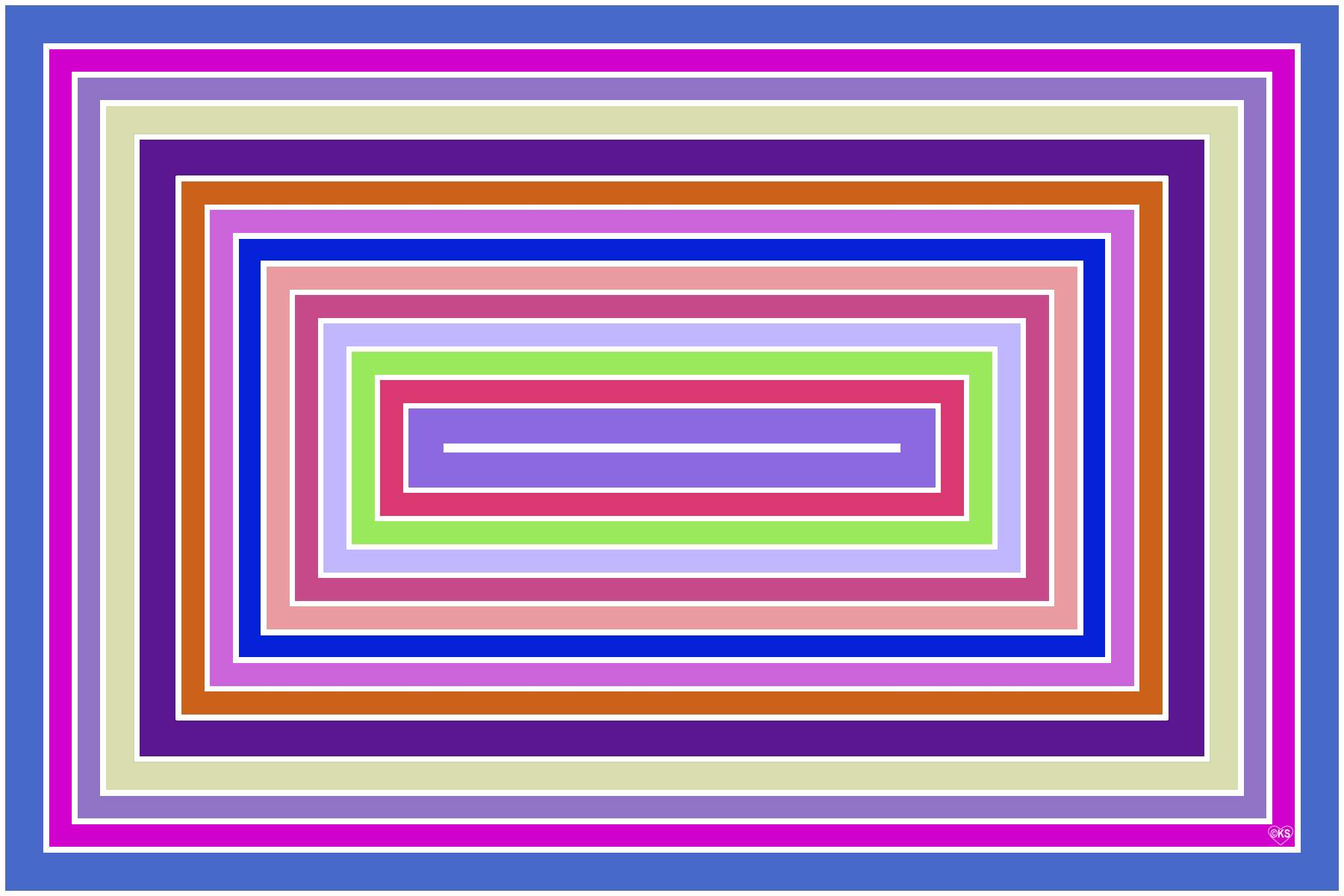 Solve Concentric Rectangles!! ~ H jigsaw puzzle online with 600 pieces