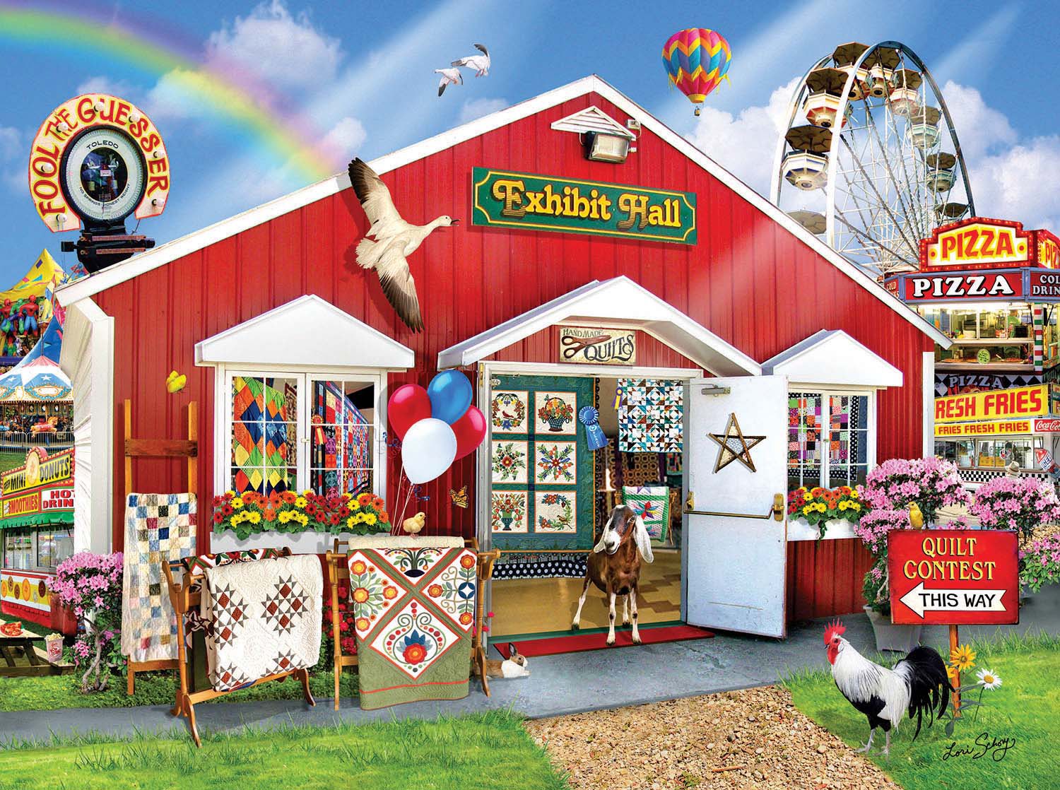 Solve "Exhibition Hall" art jigsaw puzzle online with 63 pieces