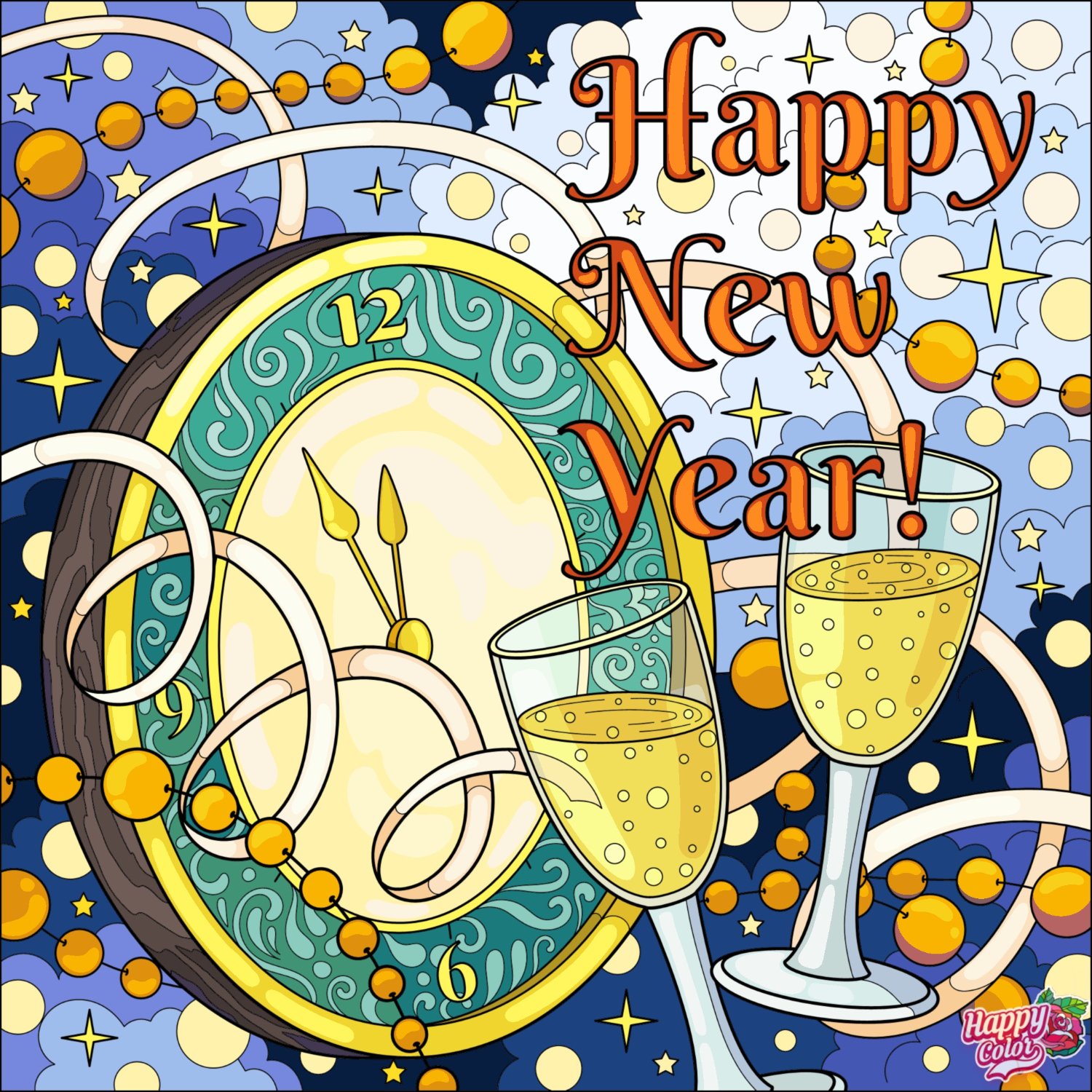 Solve Happy New Year! jigsaw puzzle online with 289 pieces