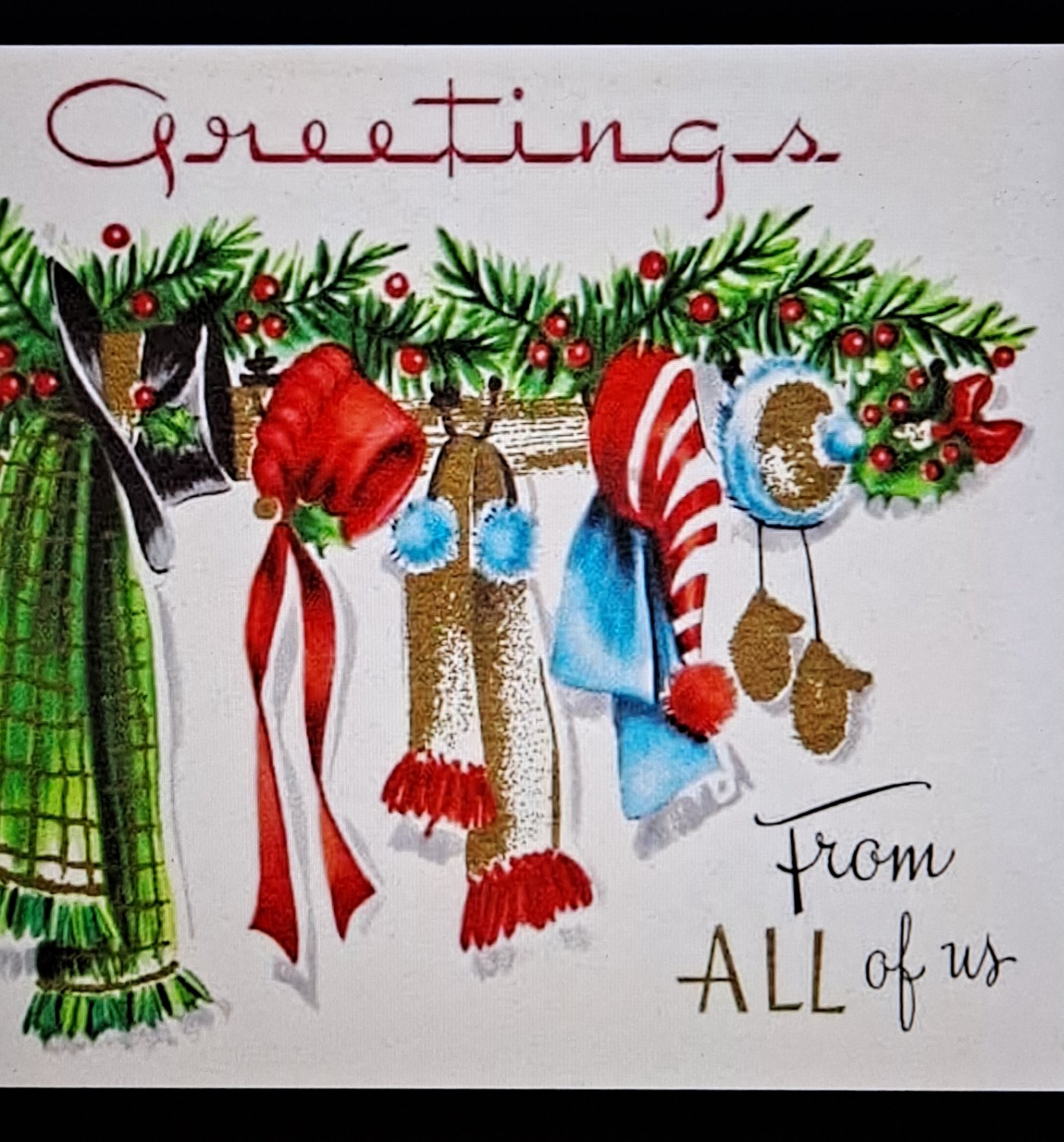 Christmas card jigsaw puzzle