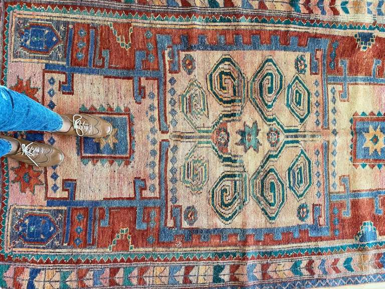 Solve Vintage handwoven rug jigsaw puzzle online with 108 pieces