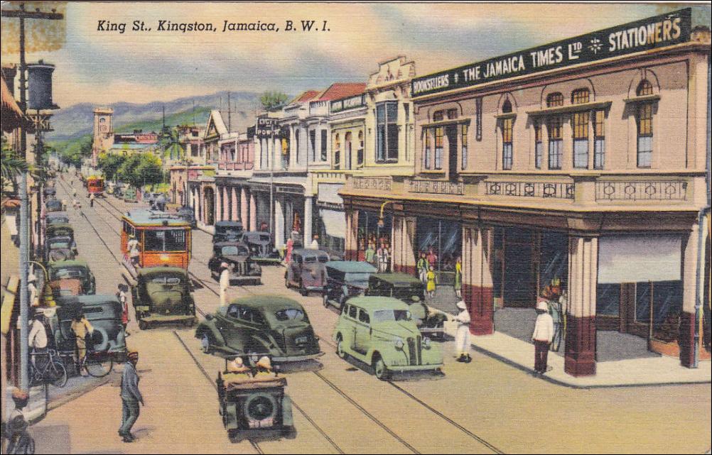 Solve KINGSTON, Jamaica, 19301940's; King Street. jigsaw puzzle online