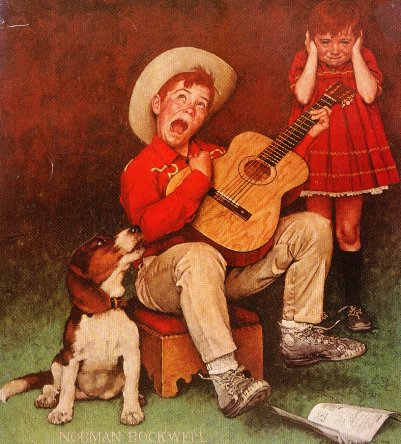 Solve 1966 Norman Rockwell {The Music Man} jigsaw puzzle online with ...