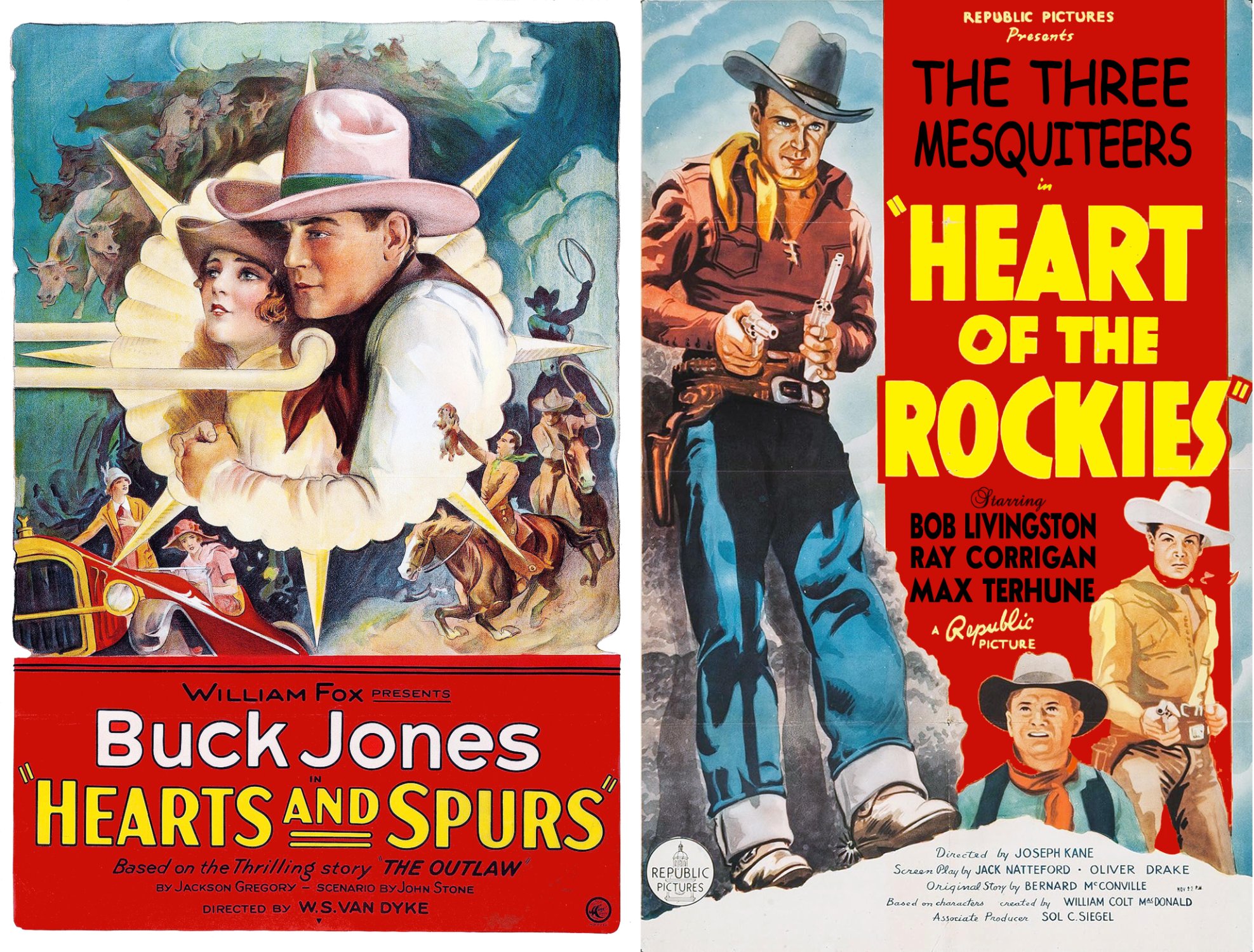 Solve Hearts and Spurs 1925 and Heart of the Rockies 1937 jigsaw