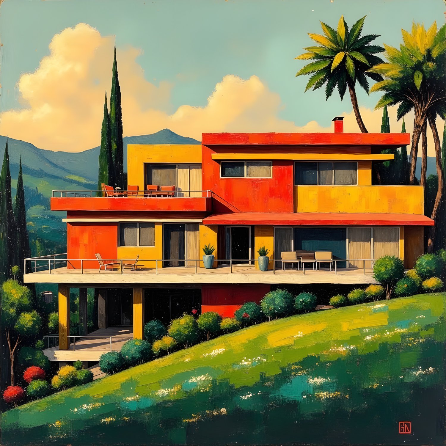Solve California Dreamin' jigsaw puzzle online with 81 pieces