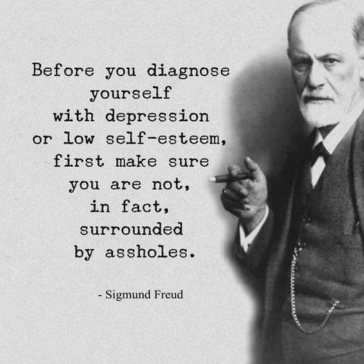 Solve Sigmund Freud on Depression jigsaw puzzle online with 36 pieces