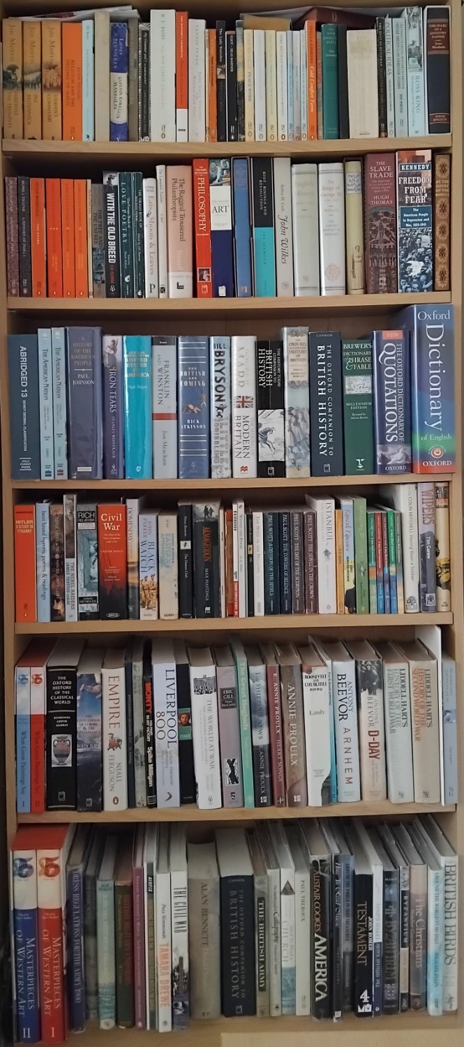 Solve One Of My Book Shelves jigsaw puzzle online with 198 pieces