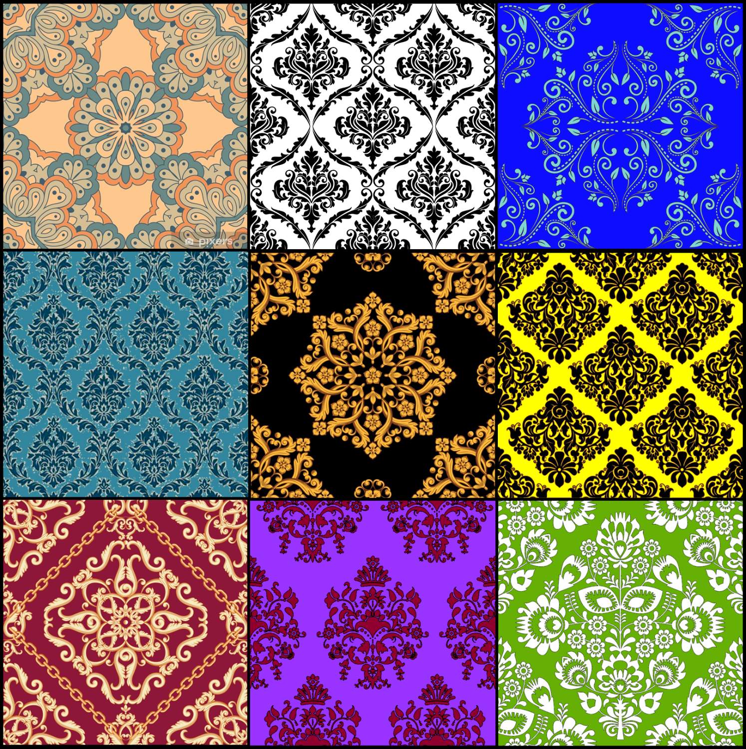 Arabescque Patterns Solve Arabesque patterns jigsaw puzzle online with 324 pieces