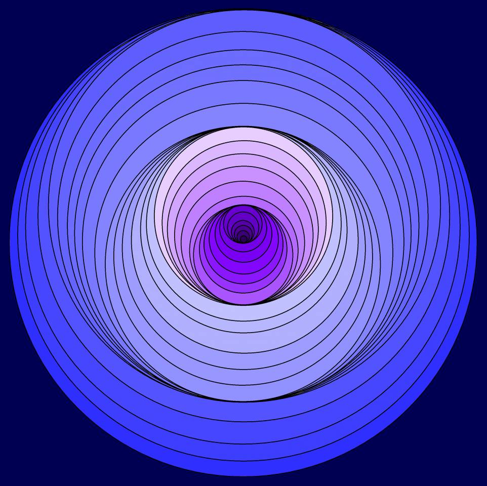 Solve Bouncing Blurple Circles jigsaw puzzle online with 361 pieces