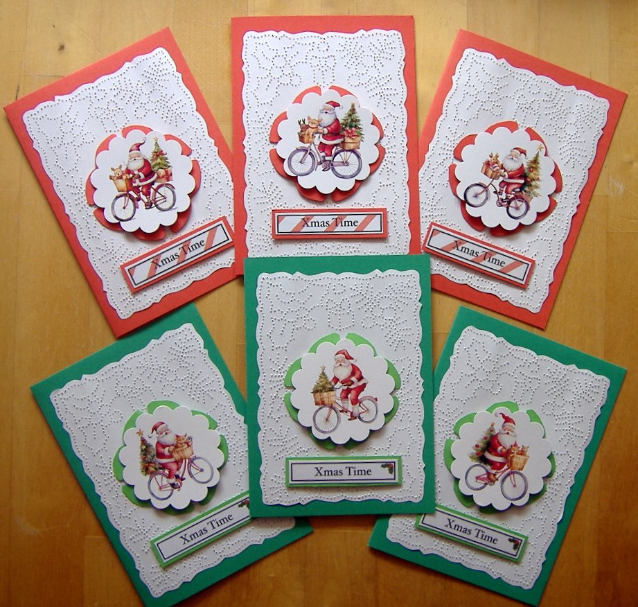 Solve Seasonal Crafts - Papercraft - Christmas Cards - Santas on Bikes ...