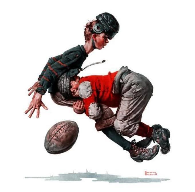 Solve Norman Rockwell jigsaw puzzle online with 36 pieces