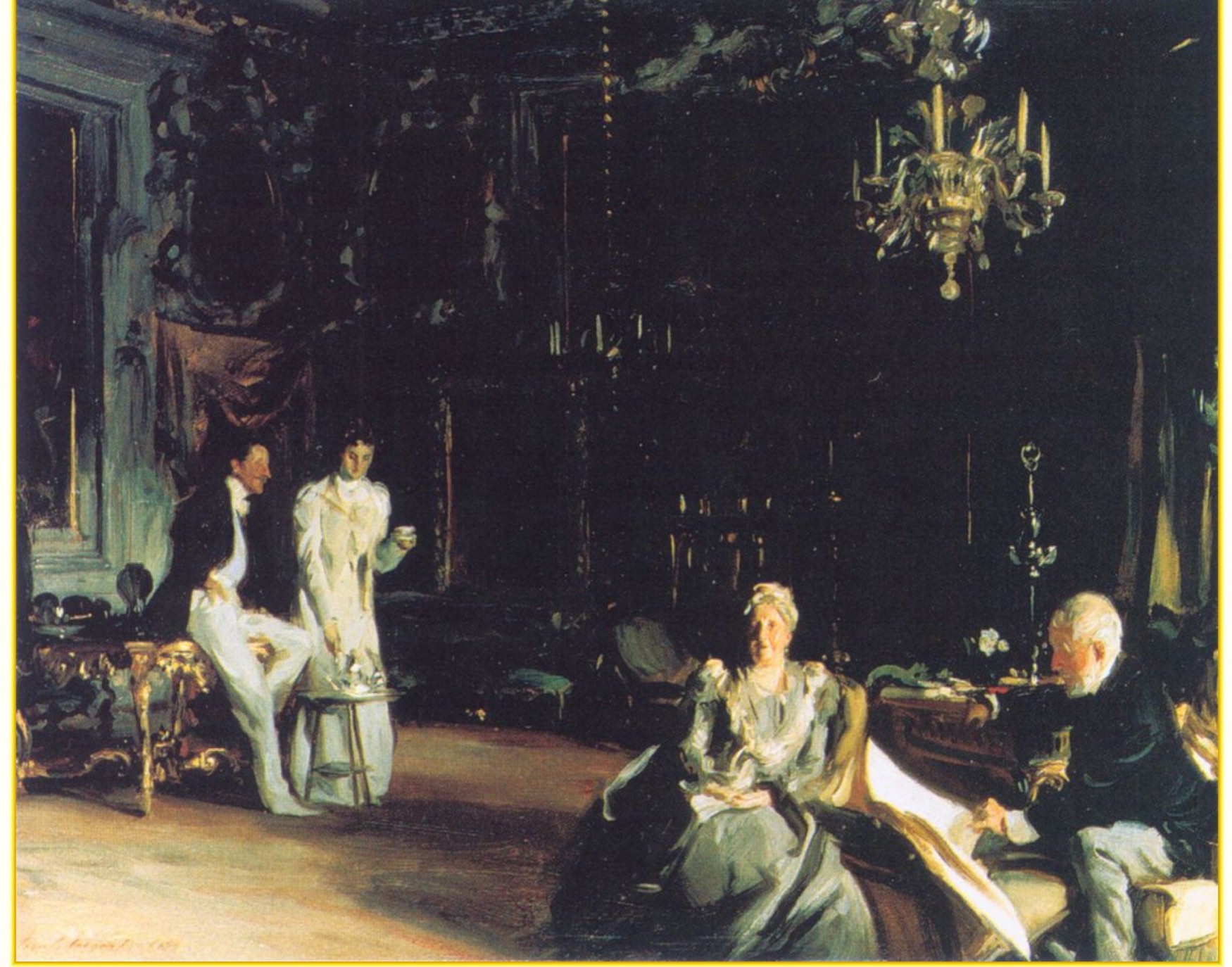 Solve John Singer Sargent - Interior in Venice jigsaw puzzle online ...