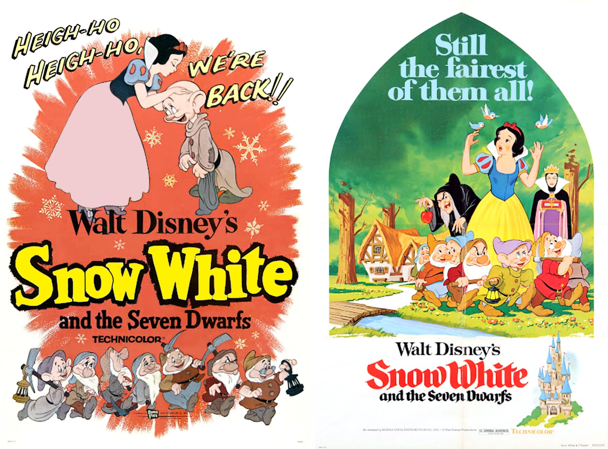 Solve Snow White and the Seven Dwarfs ~ Re-release 1958 and 1975 jigsaw ...
