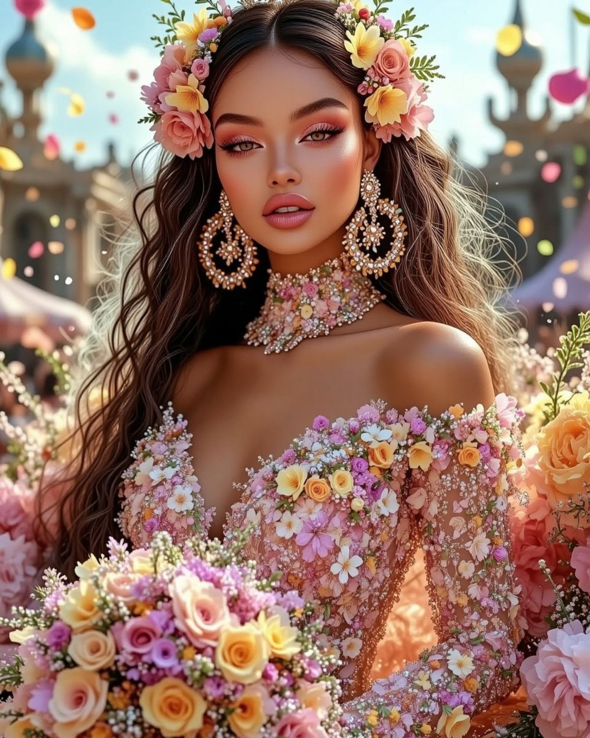 Solve Spring queen jigsaw puzzle online with 252 pieces