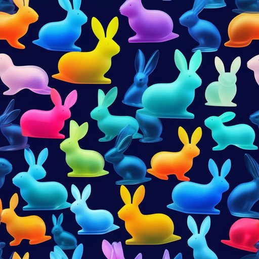 Solve Bunny pattern jigsaw puzzle online with 9 pieces